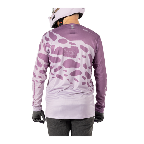 חולצת רכיבה ארוכה גברים MTB Gravity 3.0 Lavender V25