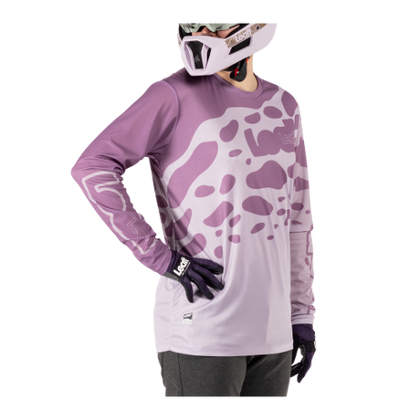 חולצת רכיבה ארוכה גברים MTB Gravity 3.0 Lavender V25