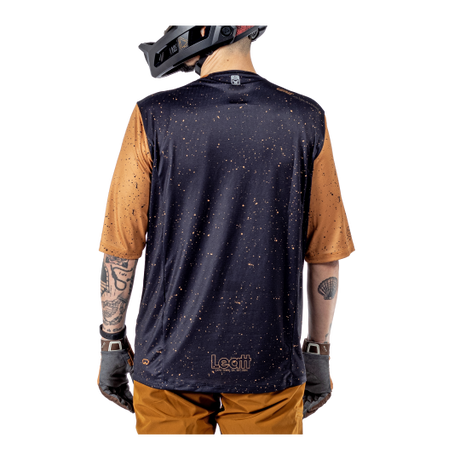 חולצת רכיבה קצרה גברים MTB Enduro 3.0 Rust V25