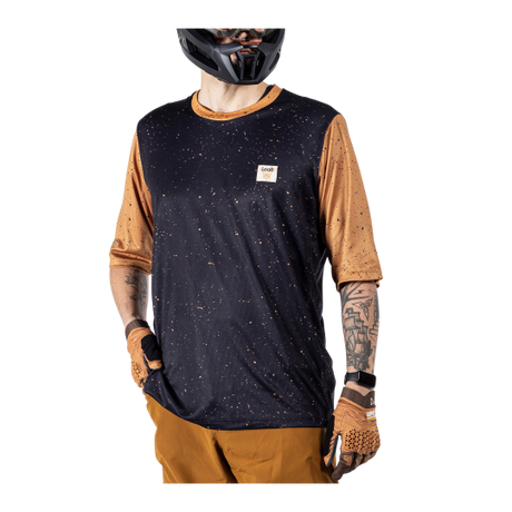 חולצת רכיבה קצרה גברים MTB Enduro 3.0 Rust V25