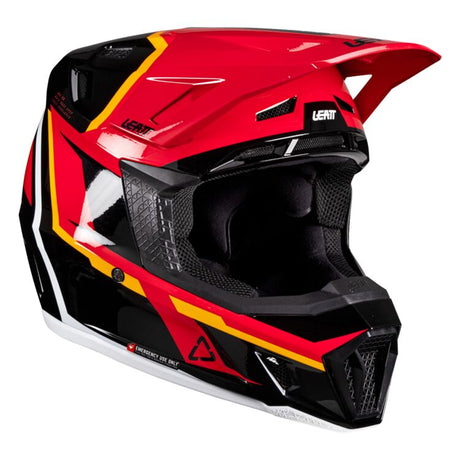 קיט קסדה ומשקף Leatt Moto 7.5 Red V26