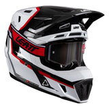 קיט קסדה ומשקף Leatt Moto 7.5 Red/White V26