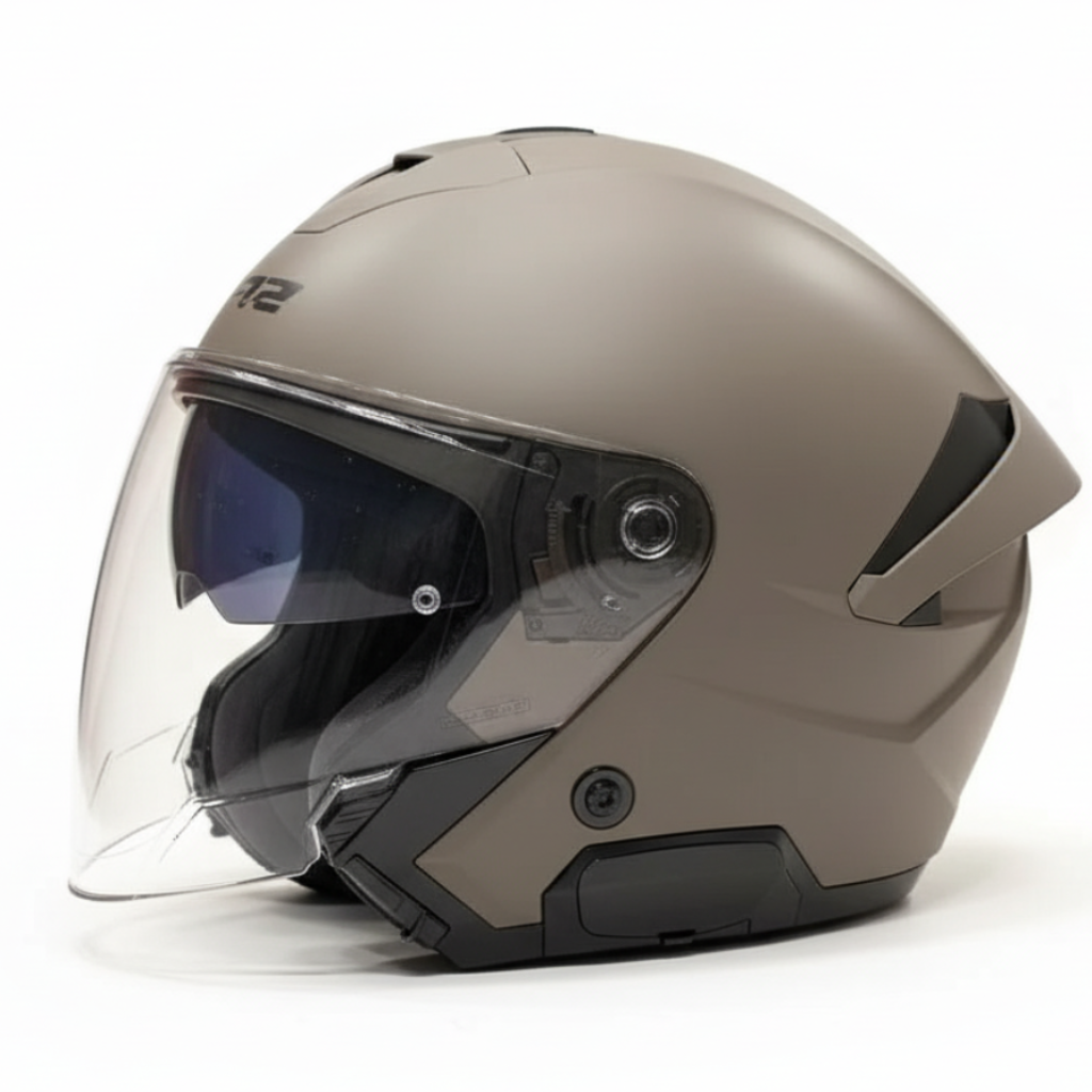 קסדת כביש 3/4 LS2 OF618 VERSO II SOLID חול אדמה - LS2