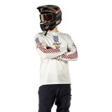 חולצת רכיבה ארוכה גברים MTB Enduro 4.0 Cream V25