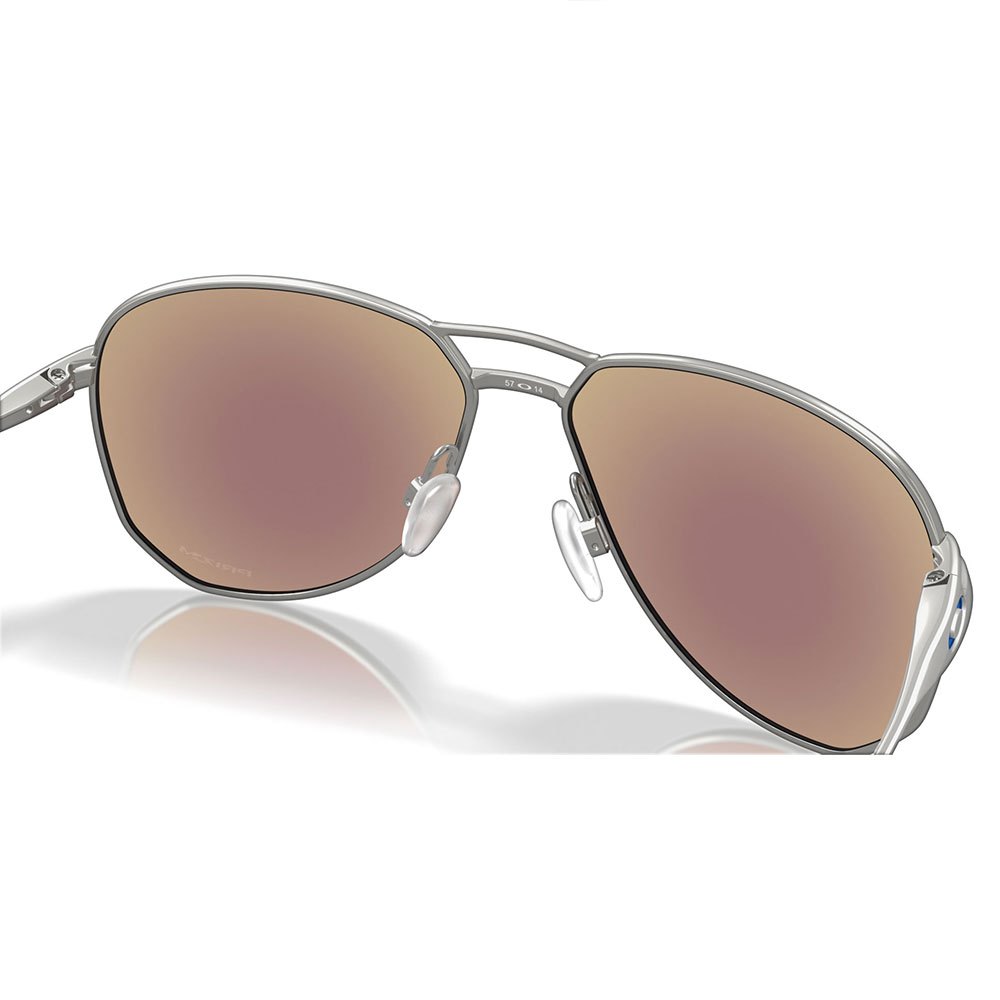 Oakley Full Rim Aviator CONTRAIL Prizm Sapphire Lenses, Satin Chrome Frame