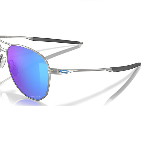 Full Rim Aviator CONTRAIL Prizm Sapphire Lenses, Satin Chrome Frame