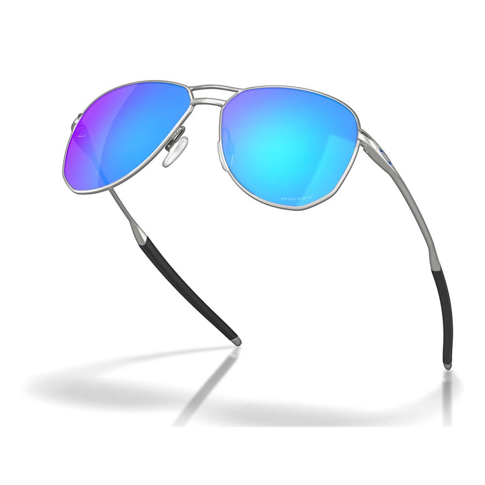 Oakley Full Rim Aviator CONTRAIL Prizm Sapphire Lenses, Satin Chrome Frame