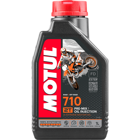 710 שמן סינתטי מלא לאופנוע 1L מבית MOTUL