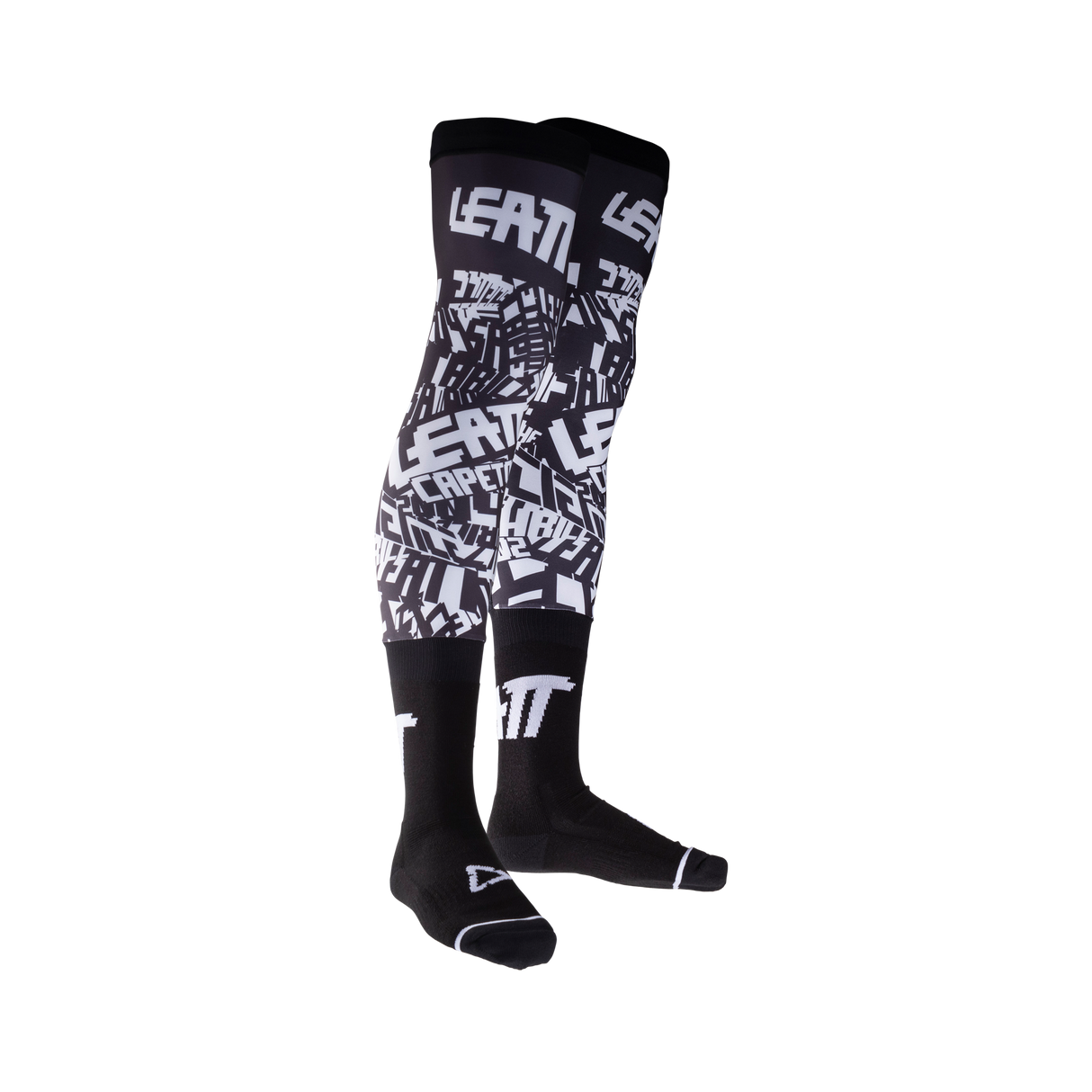 גרבי רכיבה Moto Knee Brace שחור/לבן