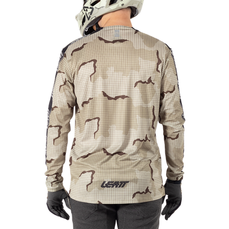 חולצת רכיבה ארוכה גברים MTB Gravity 3.0 Desert V25