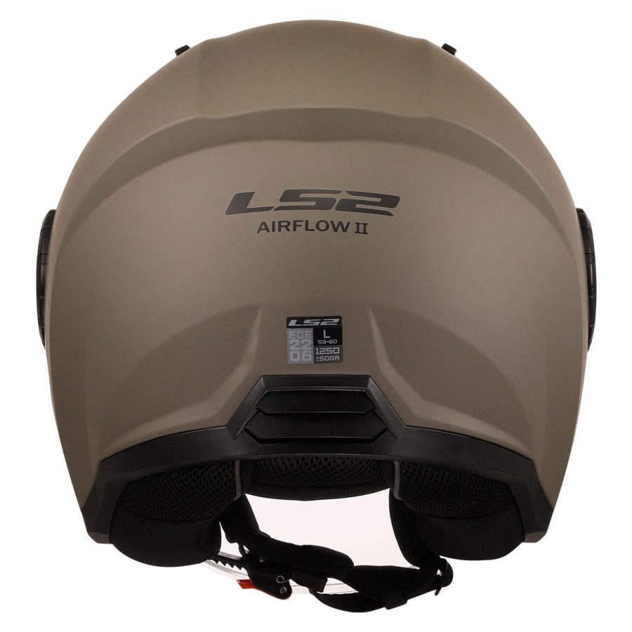 קסדת כביש 3/4 LS2 OF616 AirFlow ll Solid Matt Sand חול מט