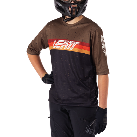 חולצת רכיבה קצרה ילדים MTB Enduro 3.0 Black Jr V25