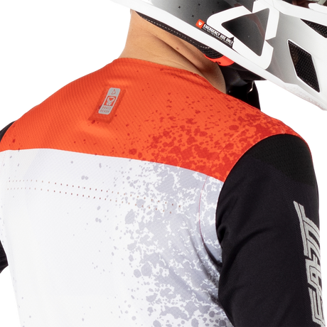 חולצת רכיבה ארוכה גברים MTB Gravity 5.0 White V25