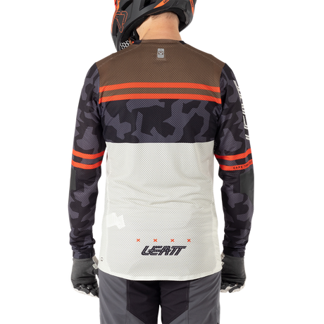 חולצת רכיבה ארוכה גברים MTB Gravity 4.0 Cream V25