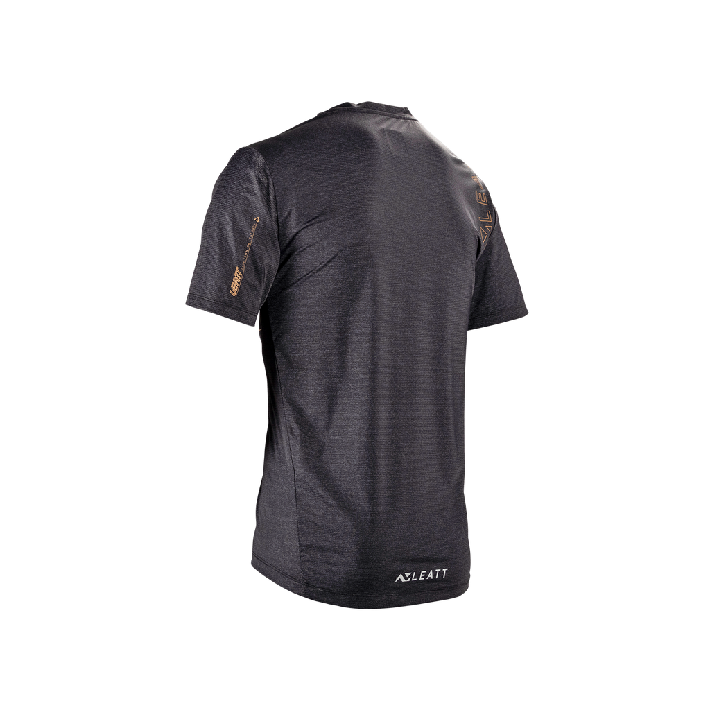 חולצת רכיבה קצרה גברים MTB Trail 1.0 X-Flow Black V25