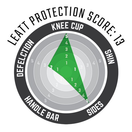 מגן ברכיים ילדים 5.0 3DF שחור/לבן - Leatt