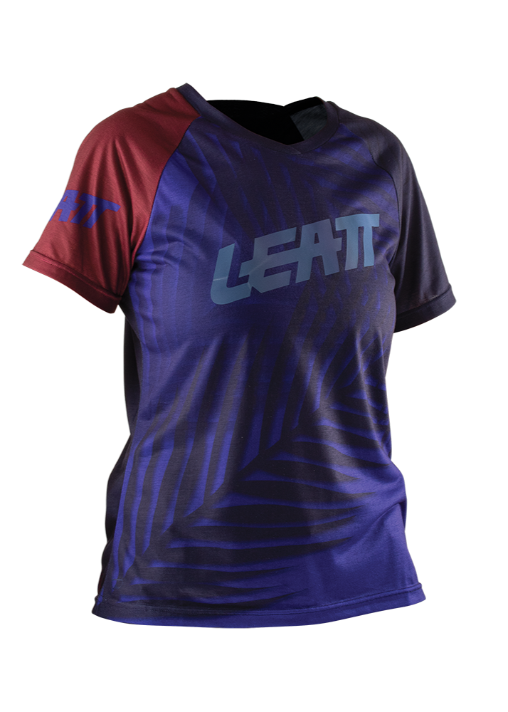 חולצת רכיבה קצרה נשים MTB 2.0 Marine