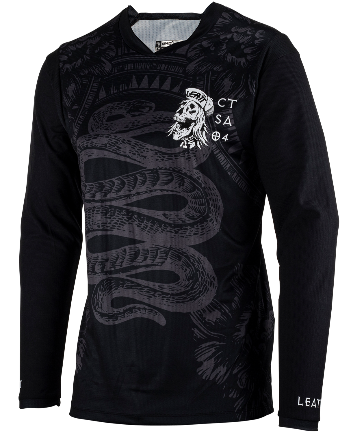 חולצת רכיבה ארוכה גברים MTB Gravity 3.0 Blk